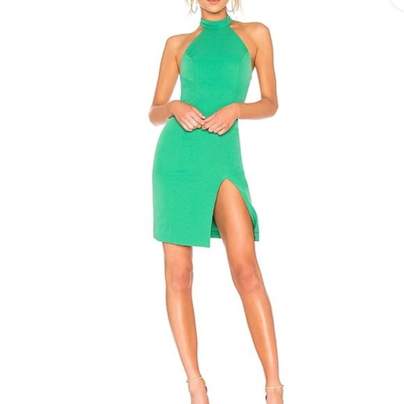 kelly green bodycon dress
